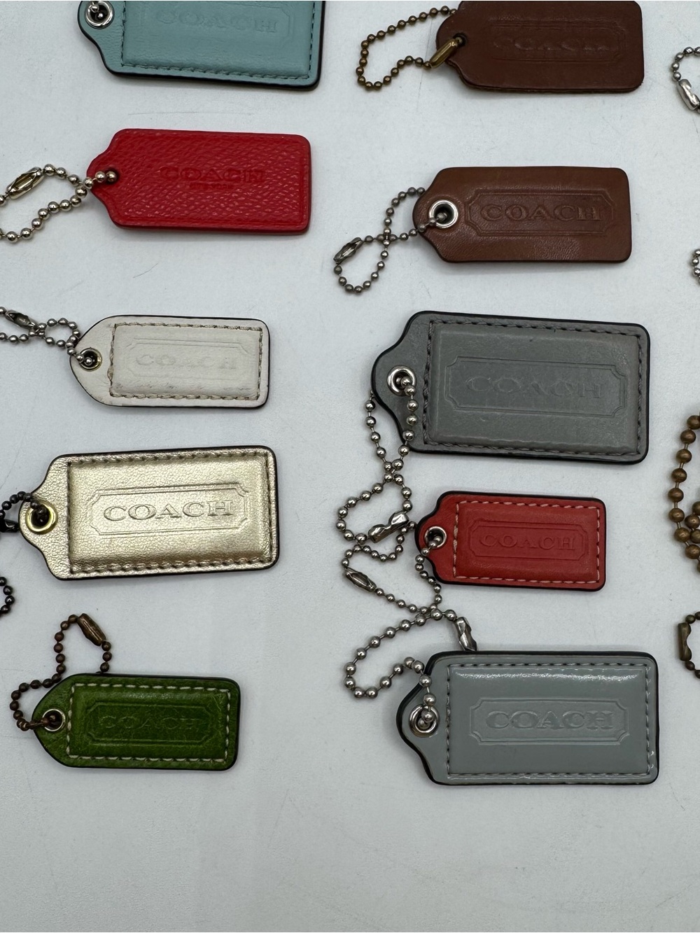 Coach Hang Tag Lot of 24 Leather & Metal - Picture 4 of 10